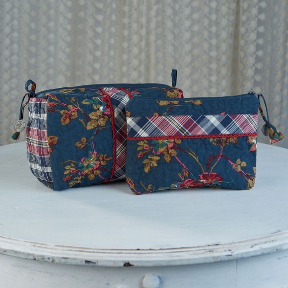 April Cornell Wild Rose Cosmetic Bag Bundle NWT - Picture 1 of 3